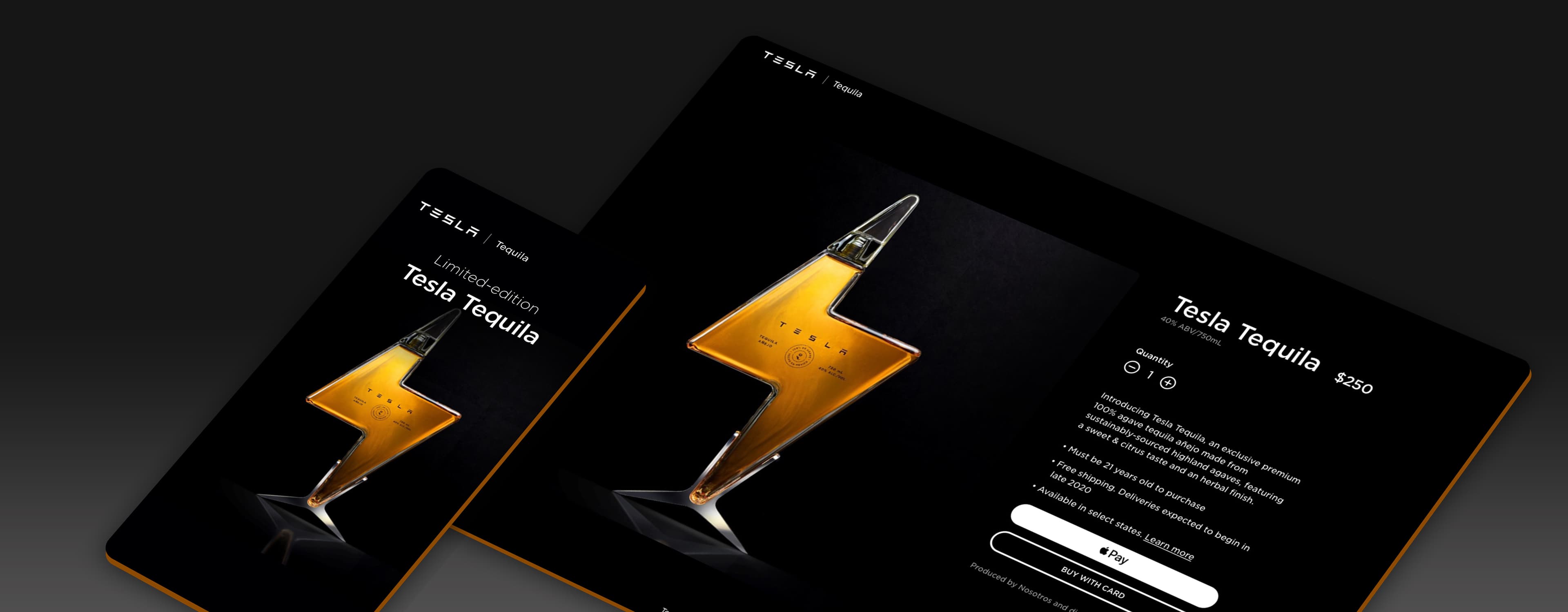 Tesla Tequila Microsite